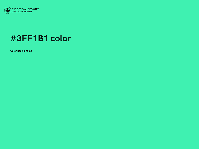 #3FF1B1 color image