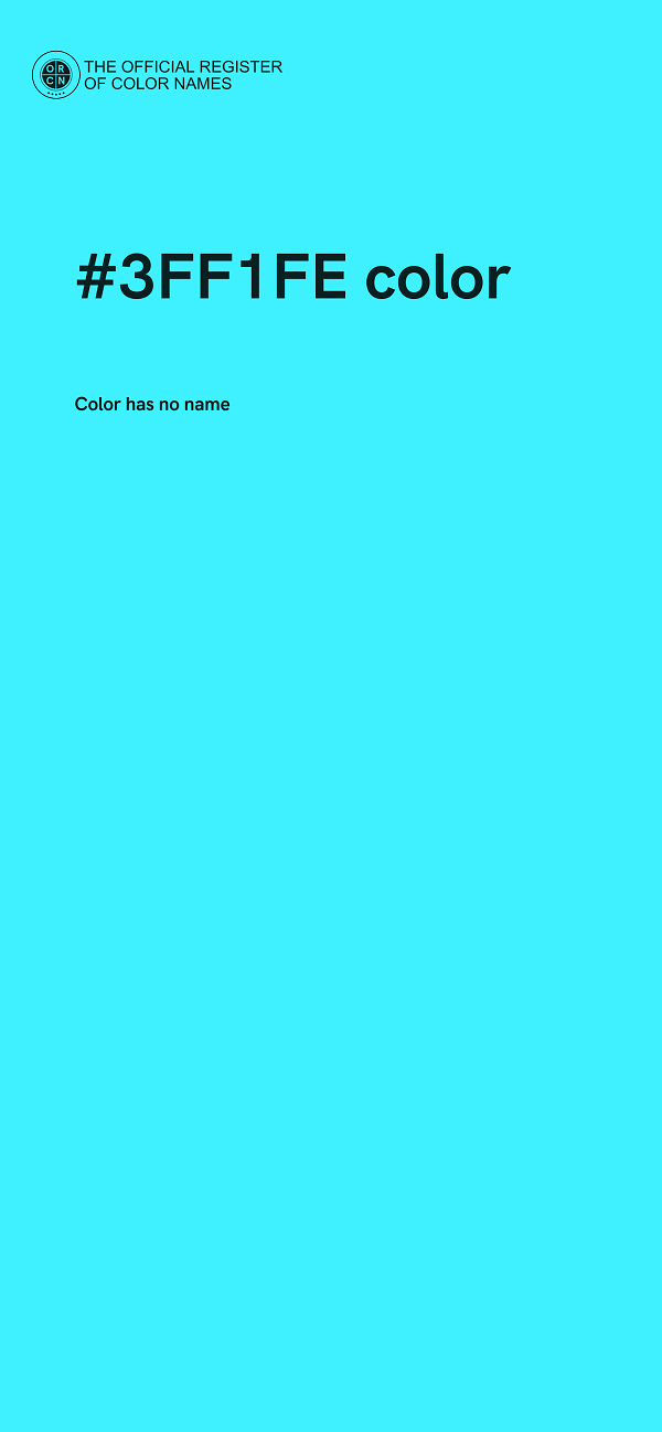 #3FF1FE color image
