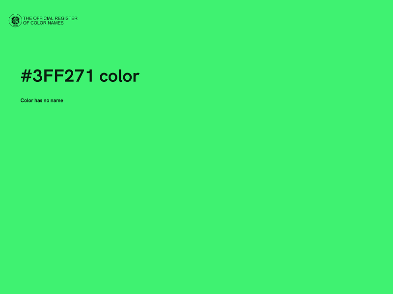 #3FF271 color image