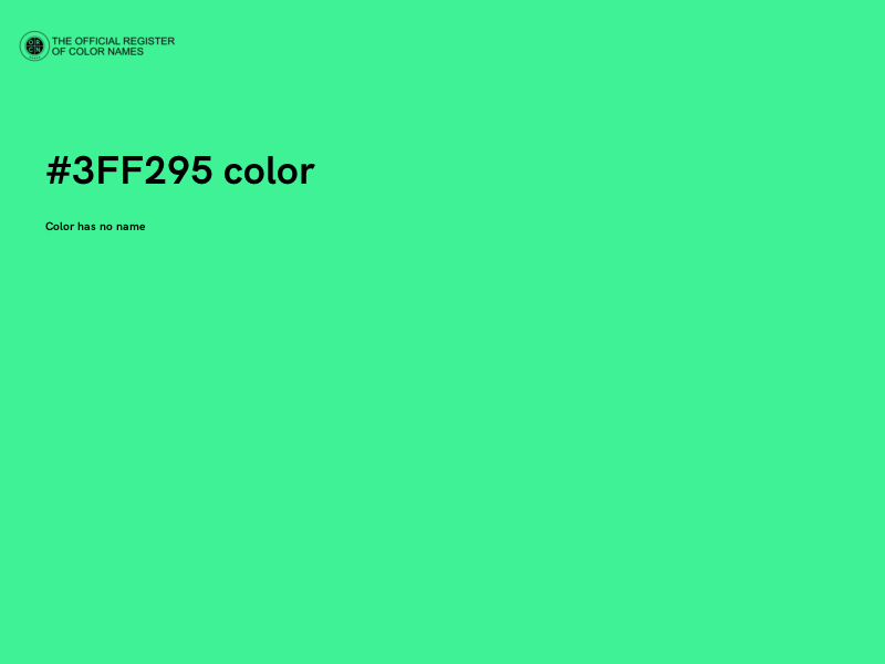 #3FF295 color image