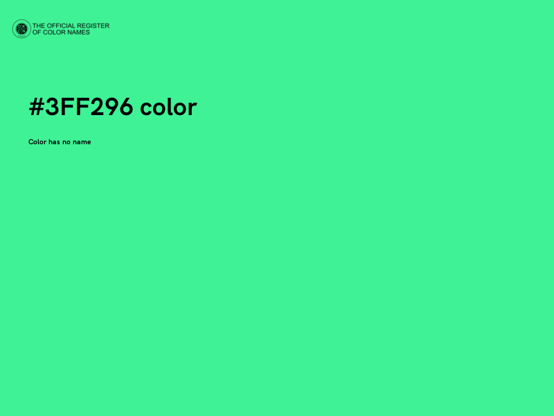 #3FF296 color image