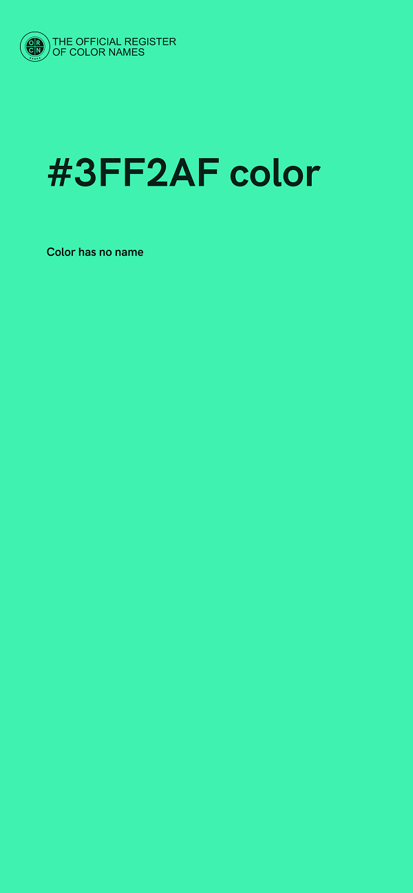 #3FF2AF color image
