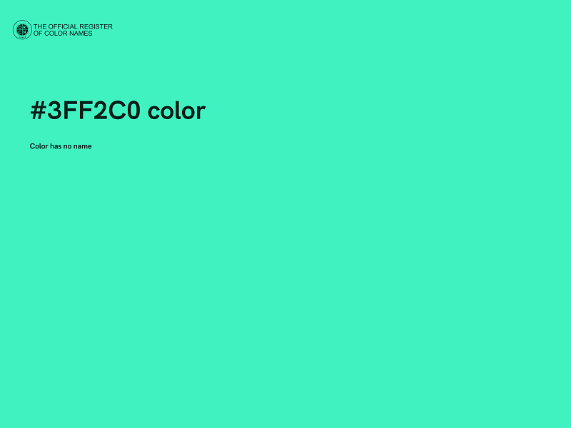 #3FF2C0 color image