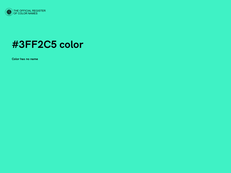 #3FF2C5 color image