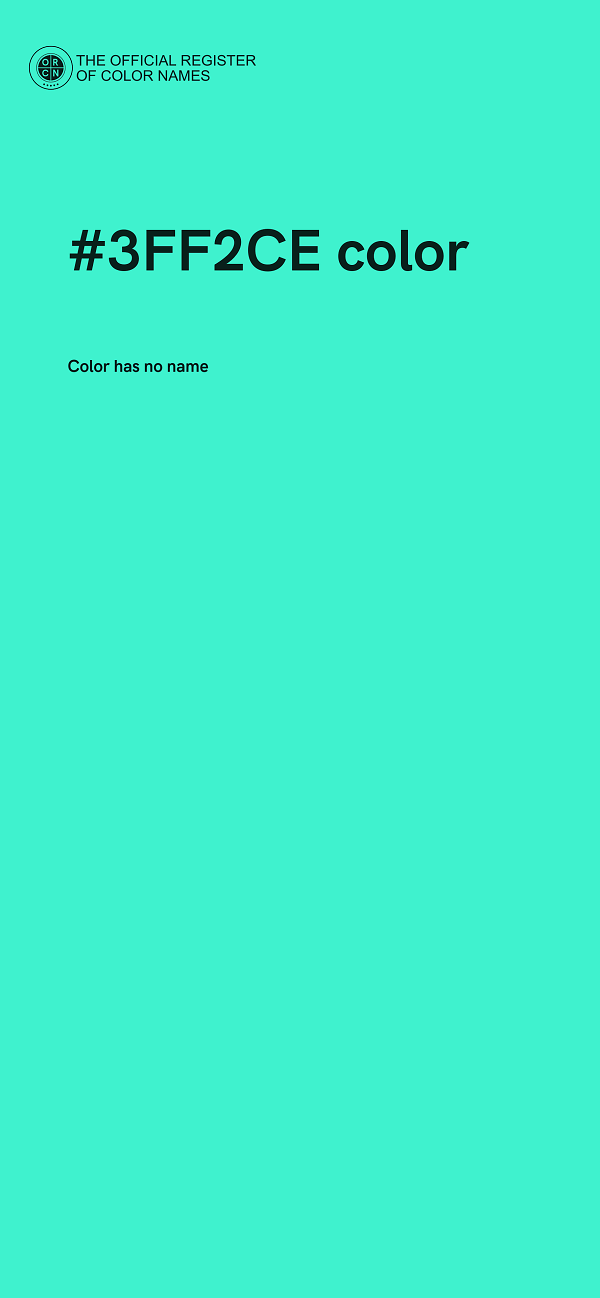 #3FF2CE color image