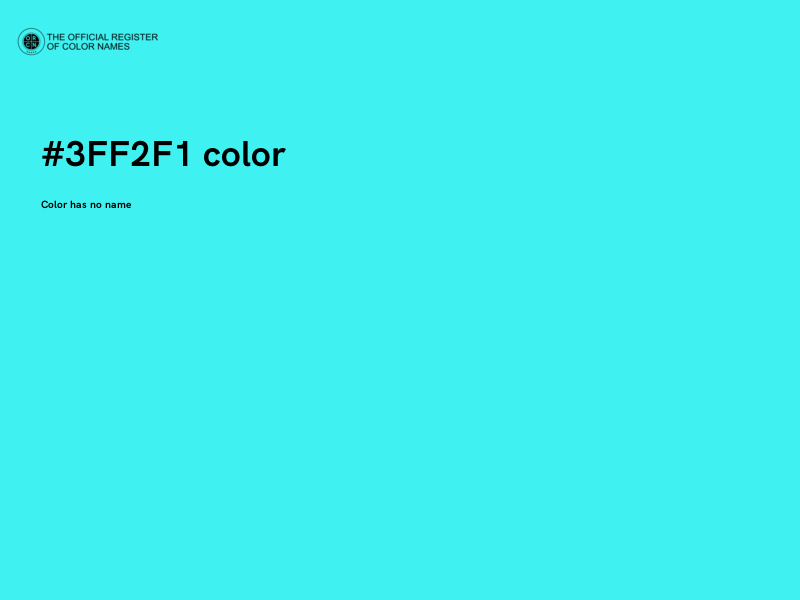 #3FF2F1 color image