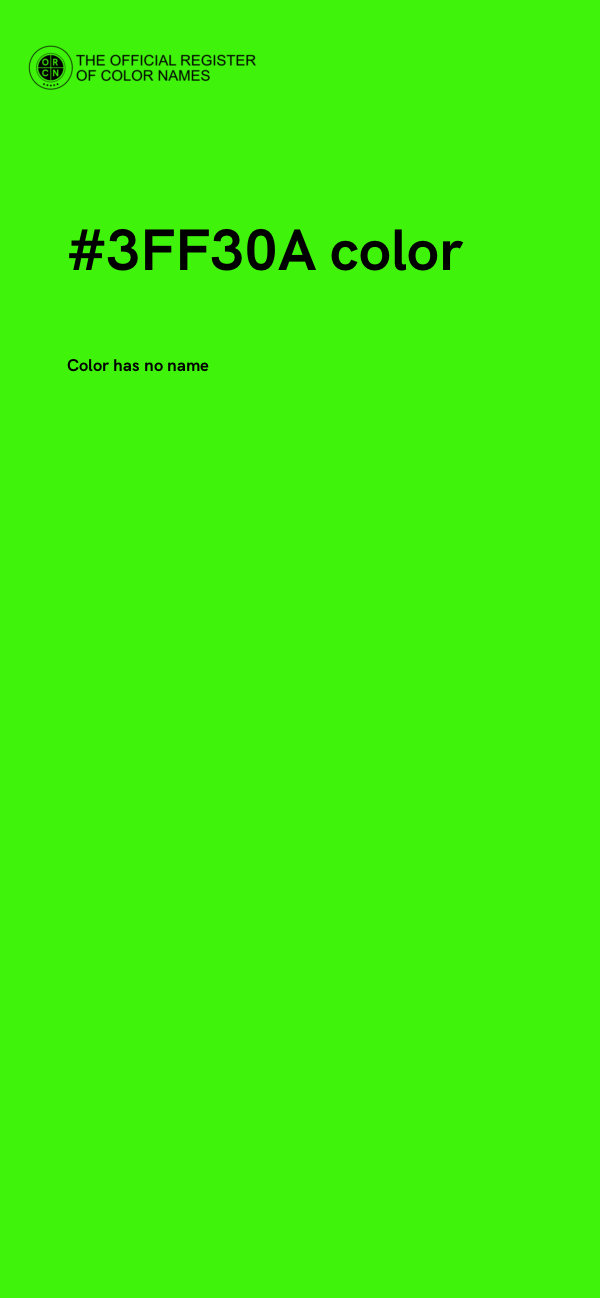 #3FF30A color image