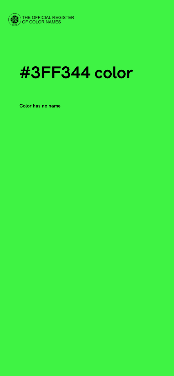 #3FF344 color image