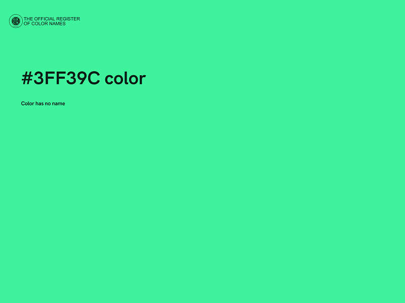 #3FF39C color image