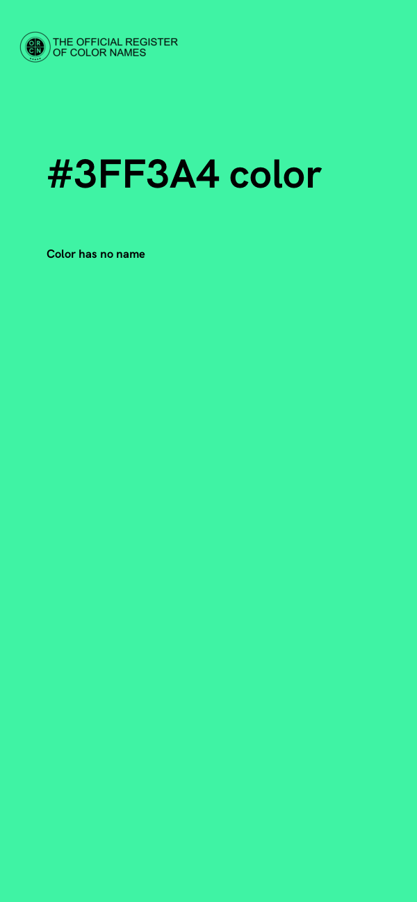 #3FF3A4 color image