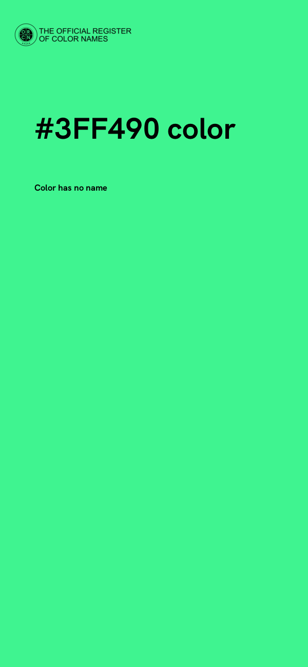 #3FF490 color image