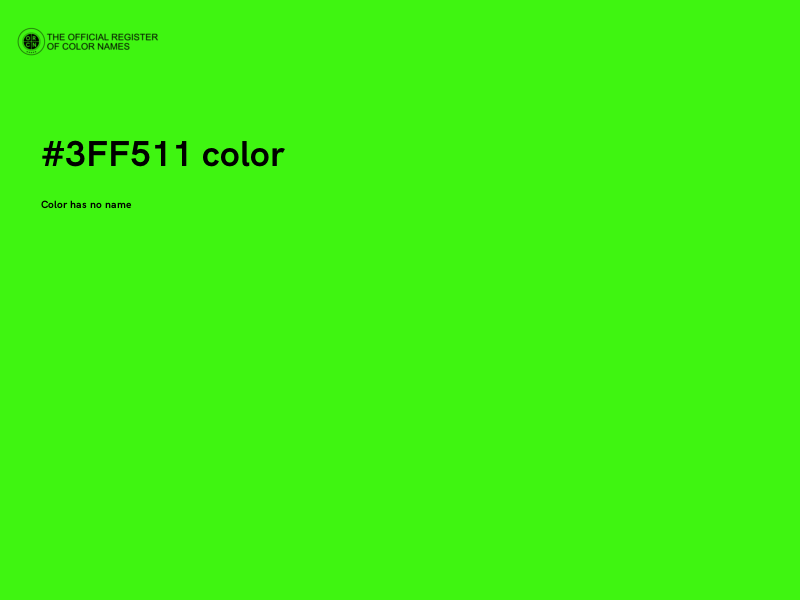 #3FF511 color image