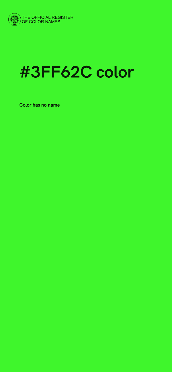 #3FF62C color image