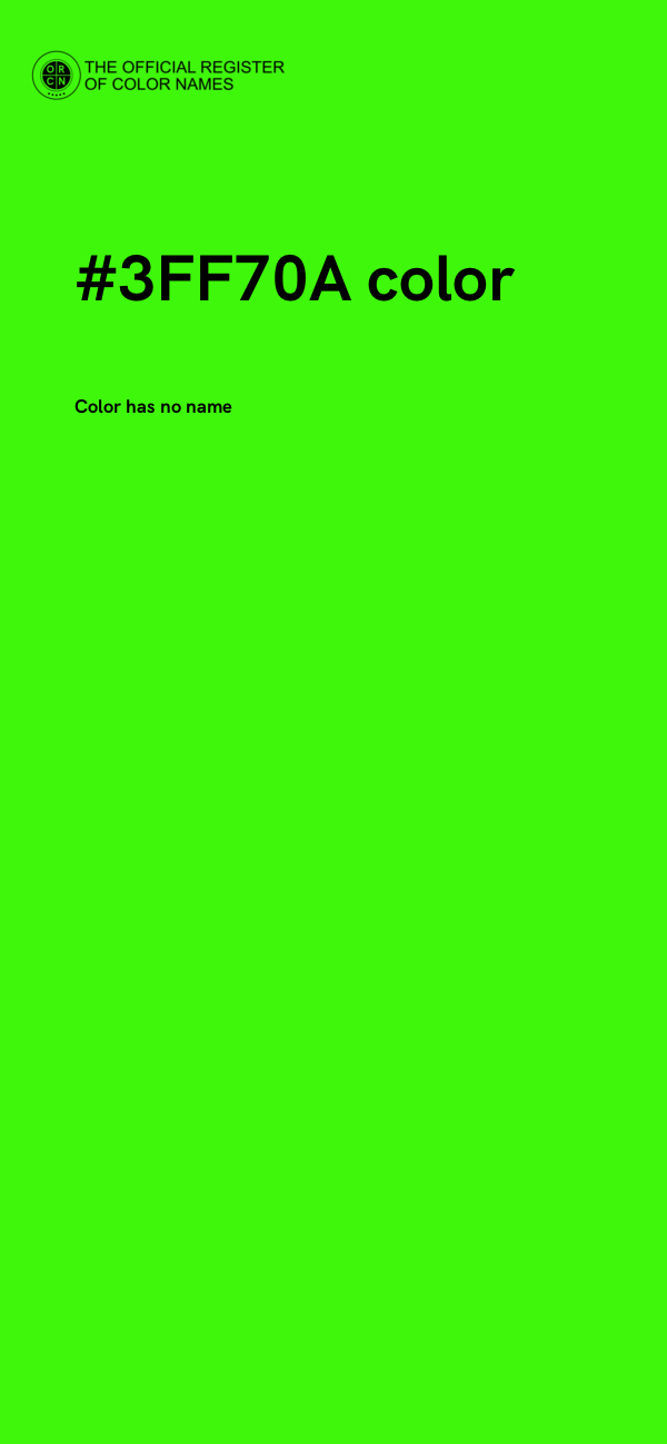 #3FF70A color image