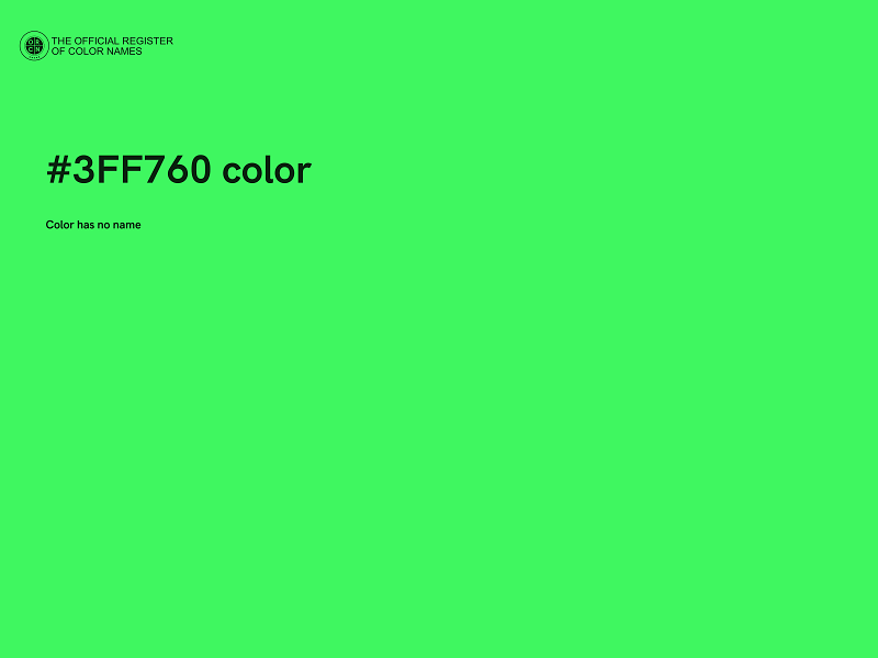 #3FF760 color image