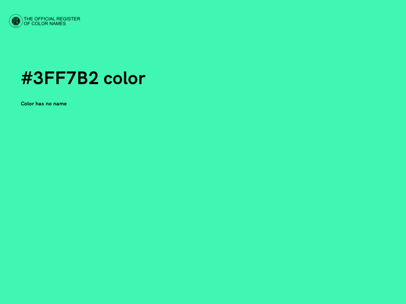 #3FF7B2 color image