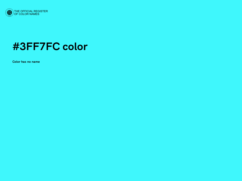 #3FF7FC color image