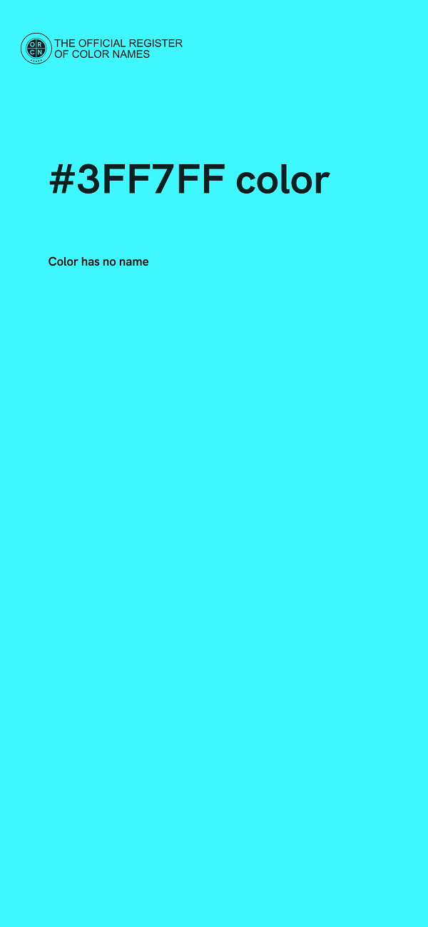 #3FF7FF color image