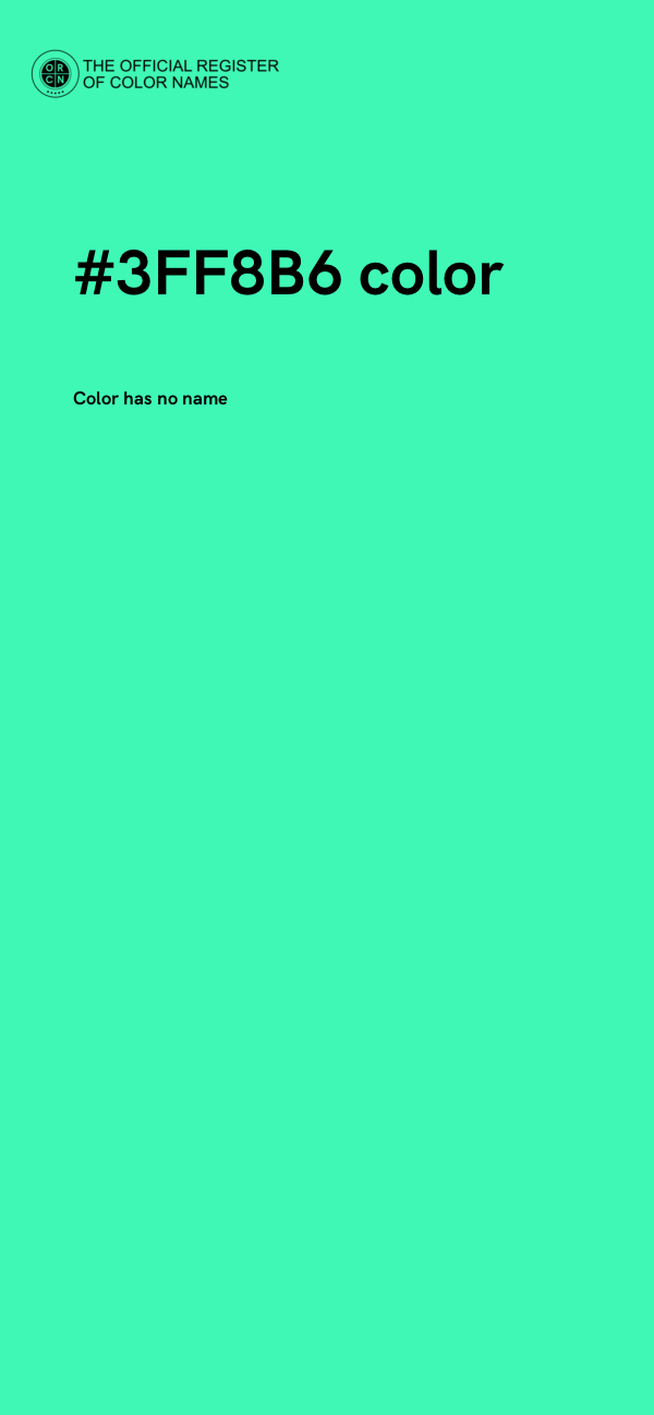 #3FF8B6 color image