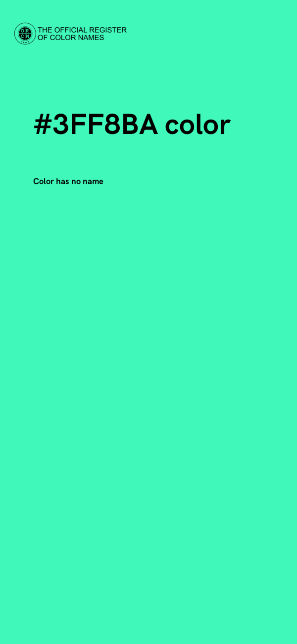 #3FF8BA color image