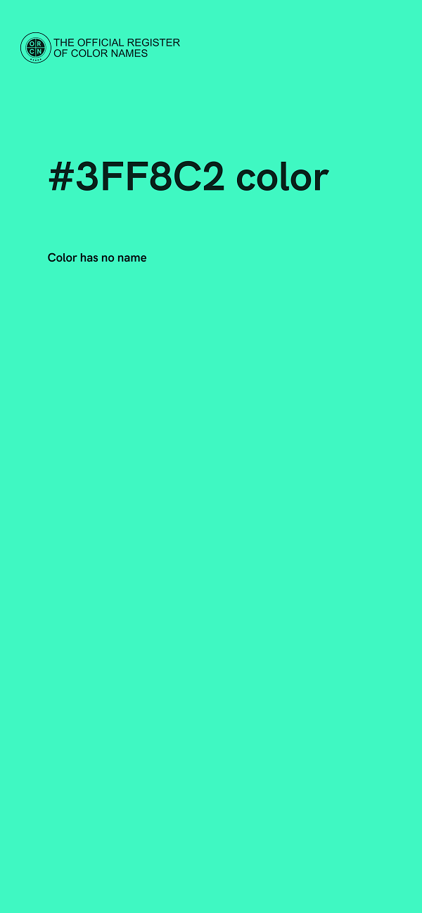 #3FF8C2 color image