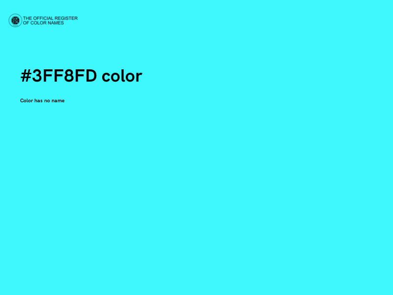 #3FF8FD color image