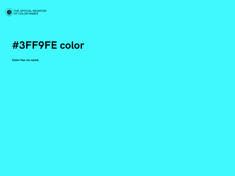 #3FF9FE color image