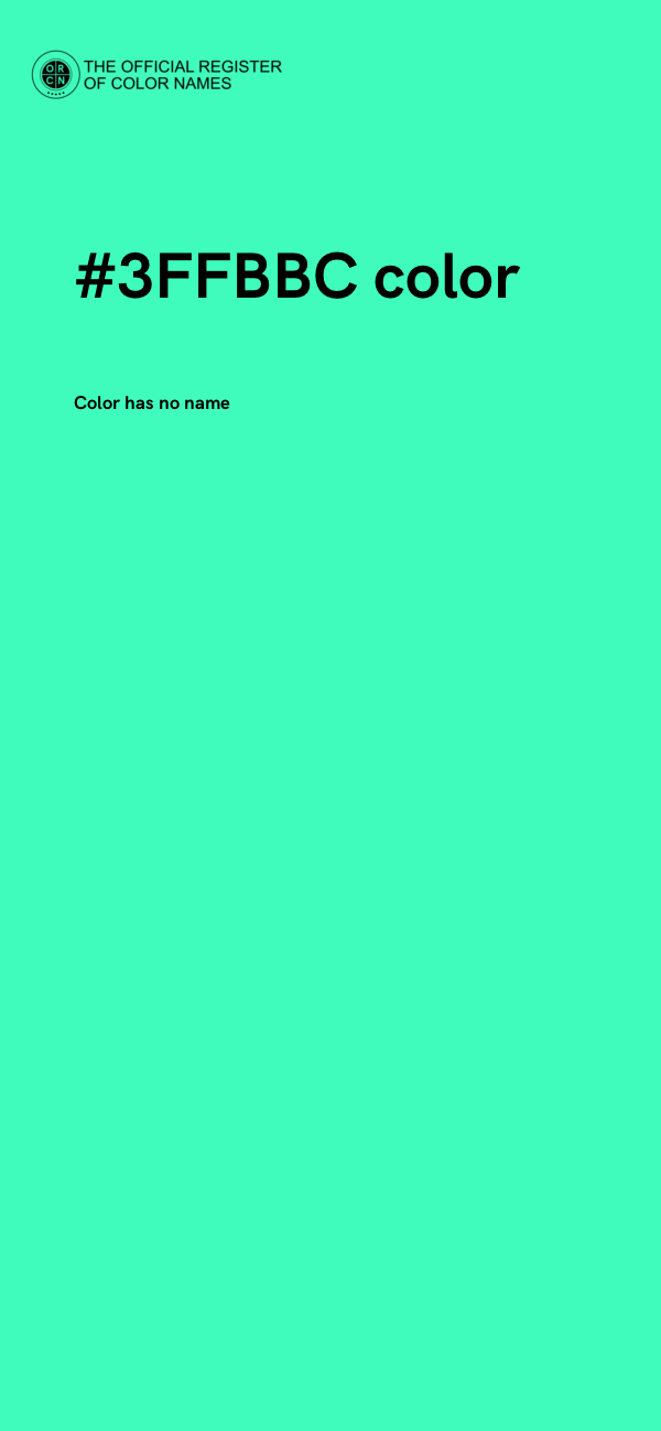 #3FFBBC color image