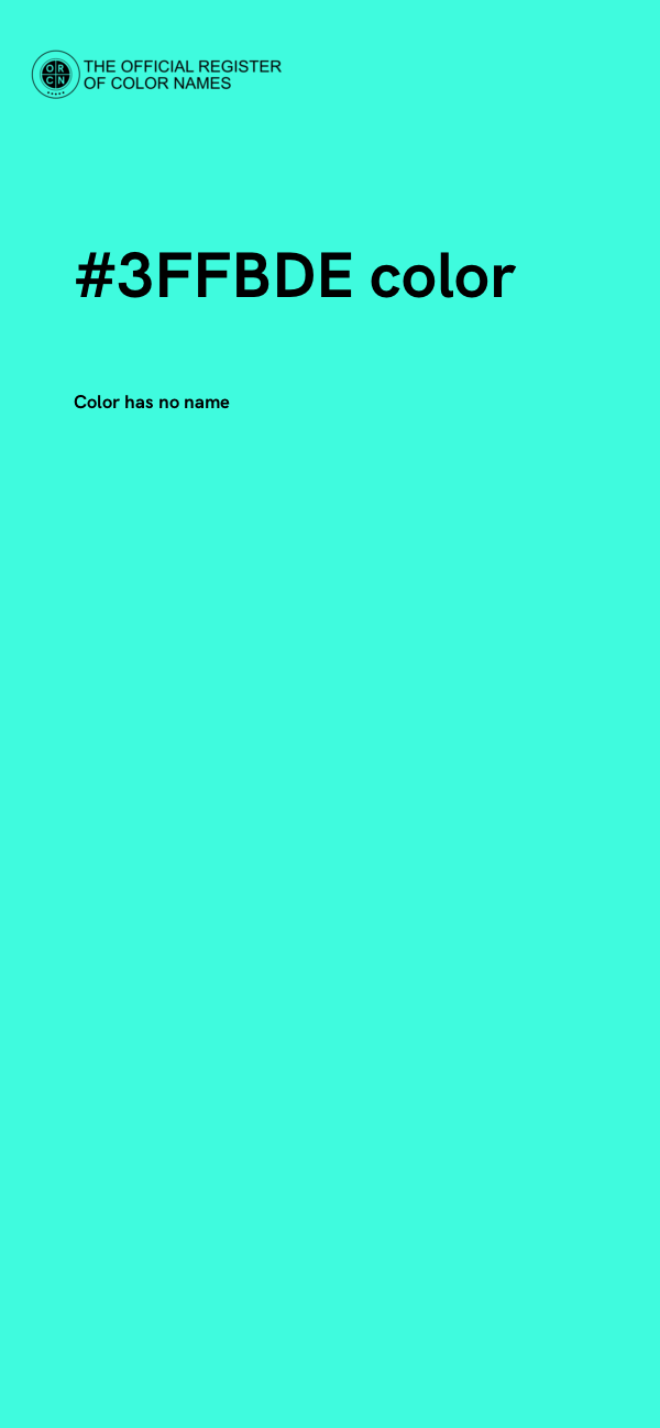 #3FFBDE color image