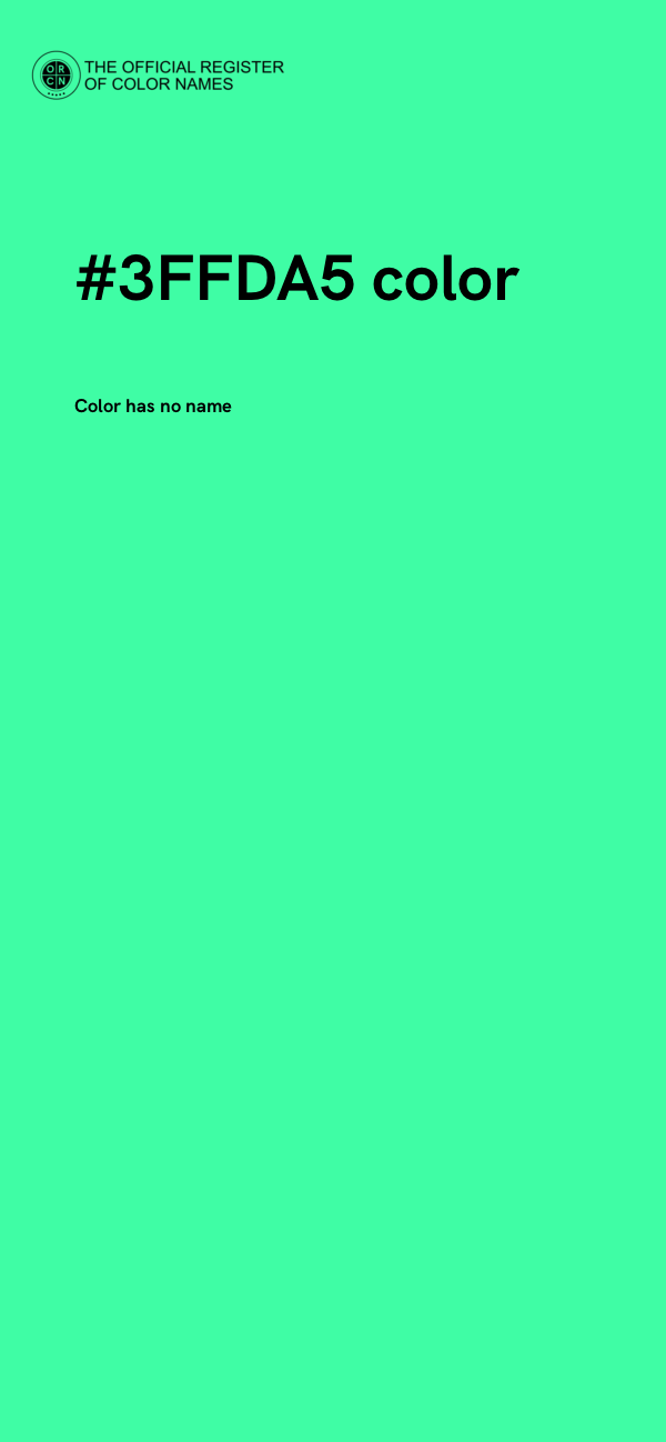 #3FFDA5 color image