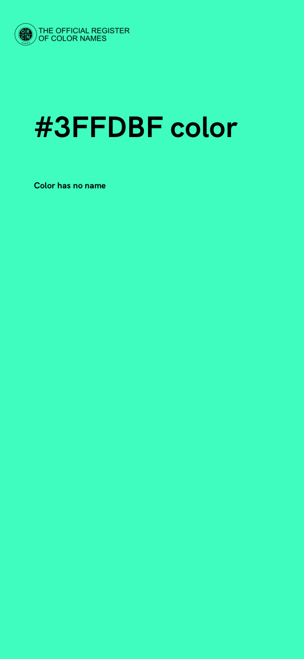 #3FFDBF color image
