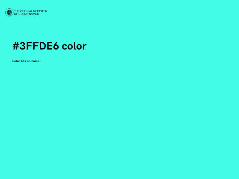 #3FFDE6 color image