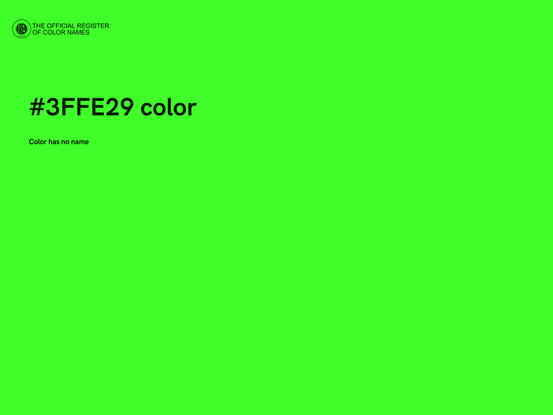 #3FFE29 color image