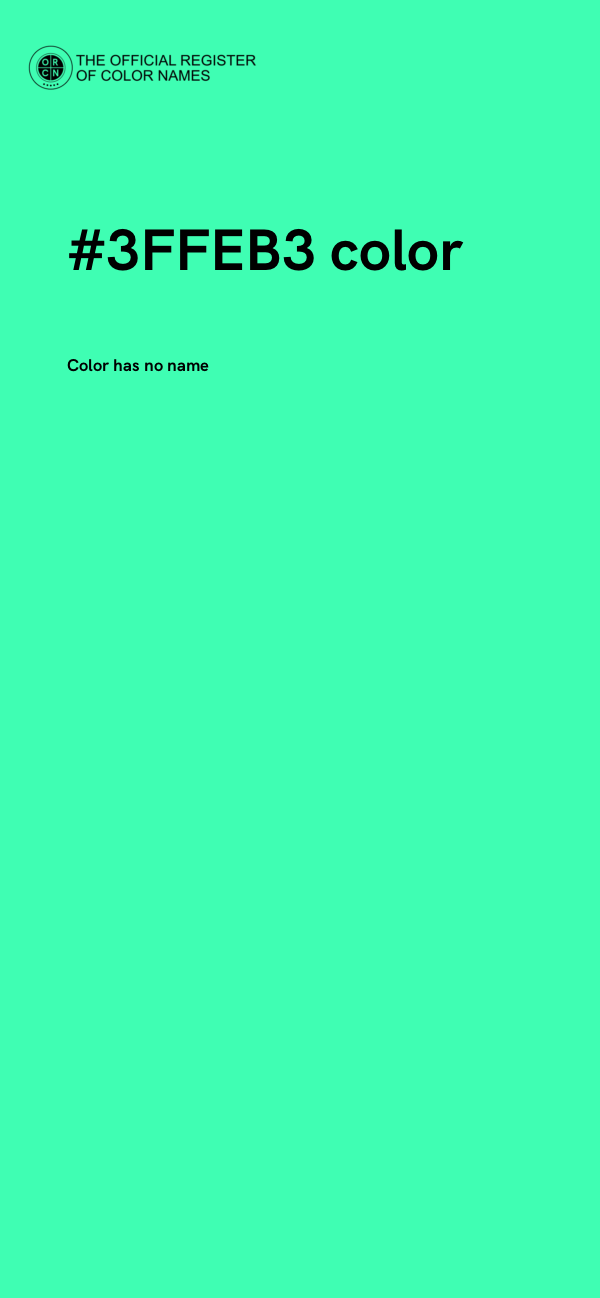 #3FFEB3 color image