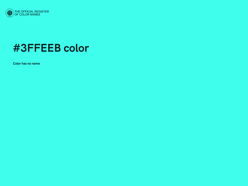 #3FFEEB color image