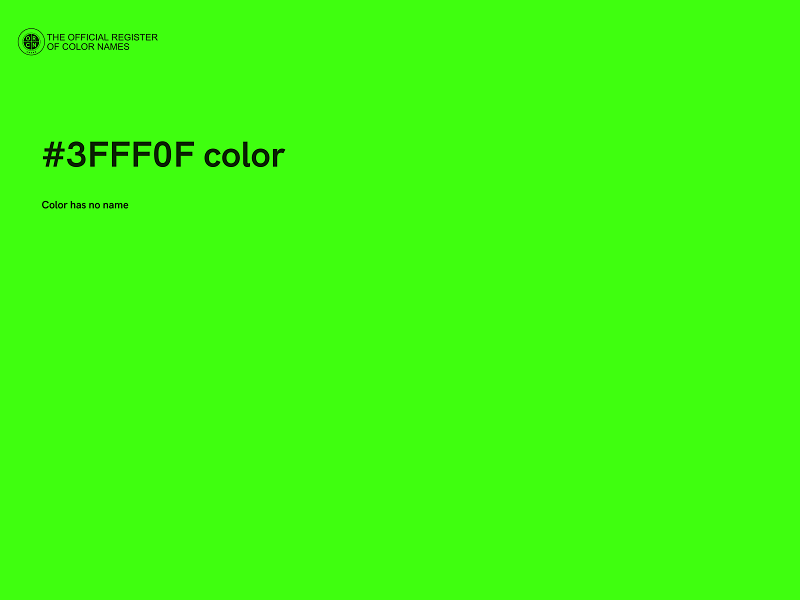 #3FFF0F color image