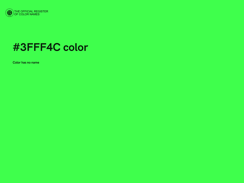 #3FFF4C color image