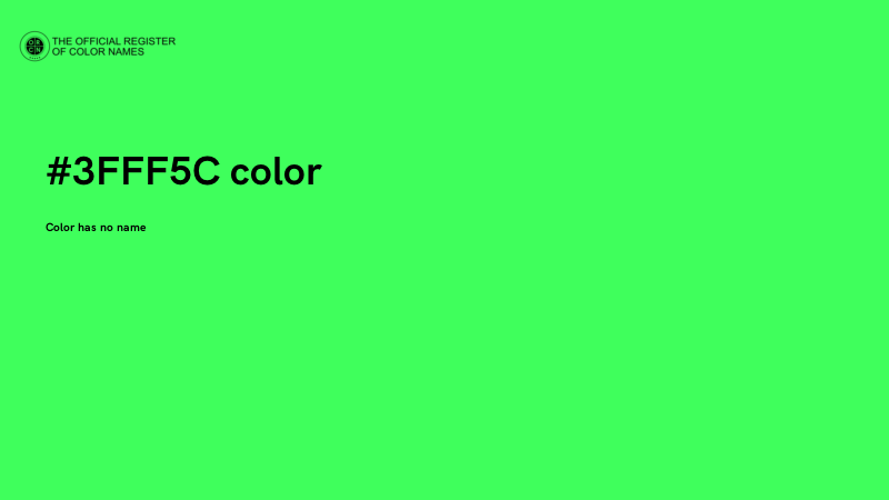 #3FFF5C color image