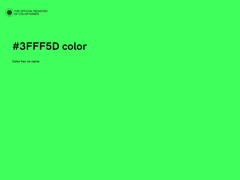 #3FFF5D color image