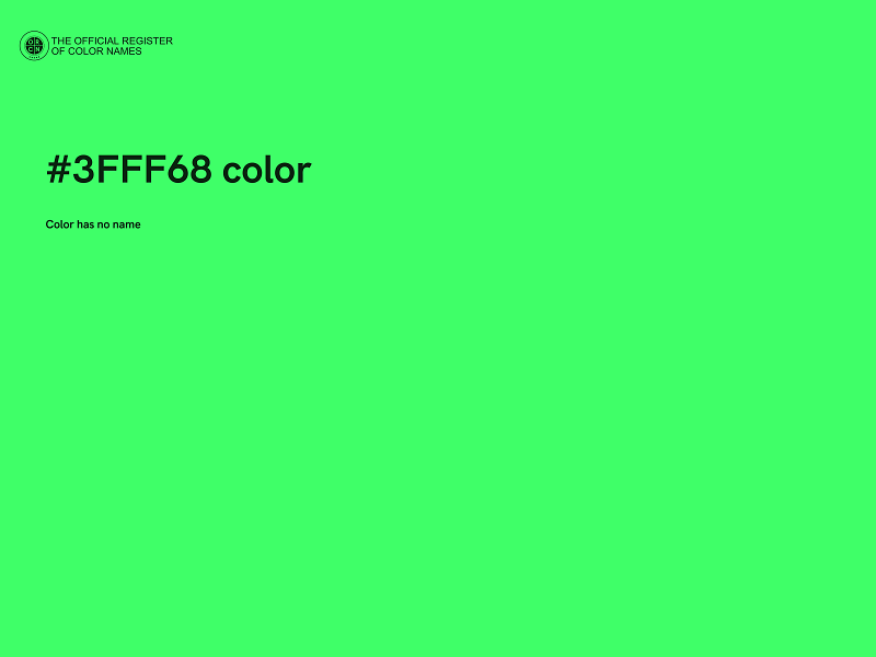 #3FFF68 color image