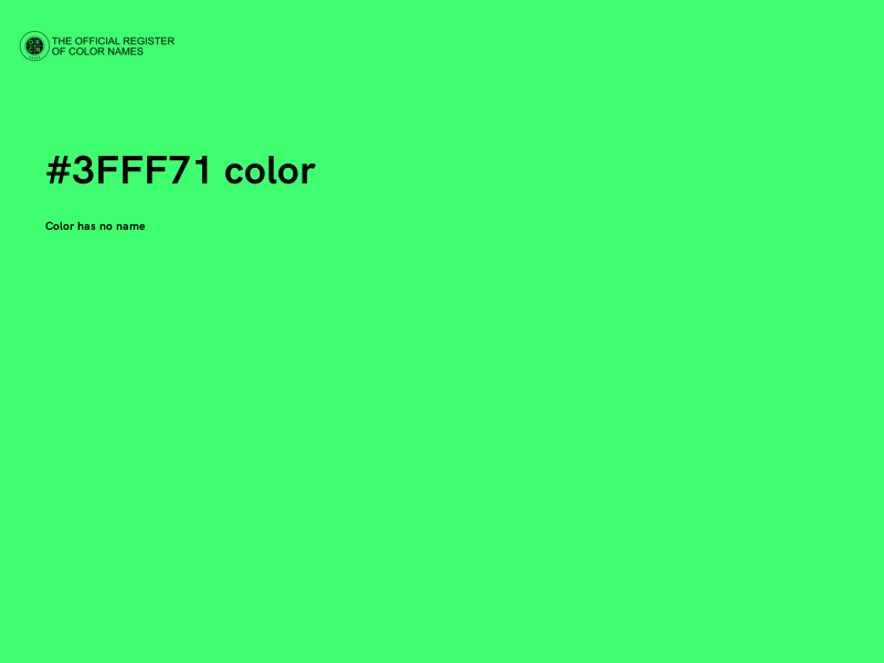 #3FFF71 color image