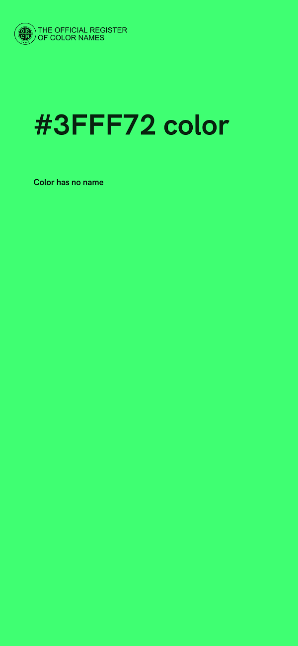 #3FFF72 color image