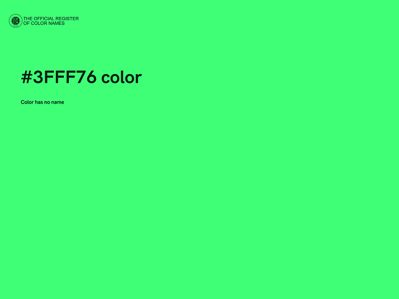 #3FFF76 color image