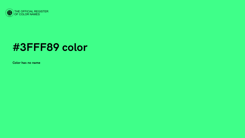 #3FFF89 color image
