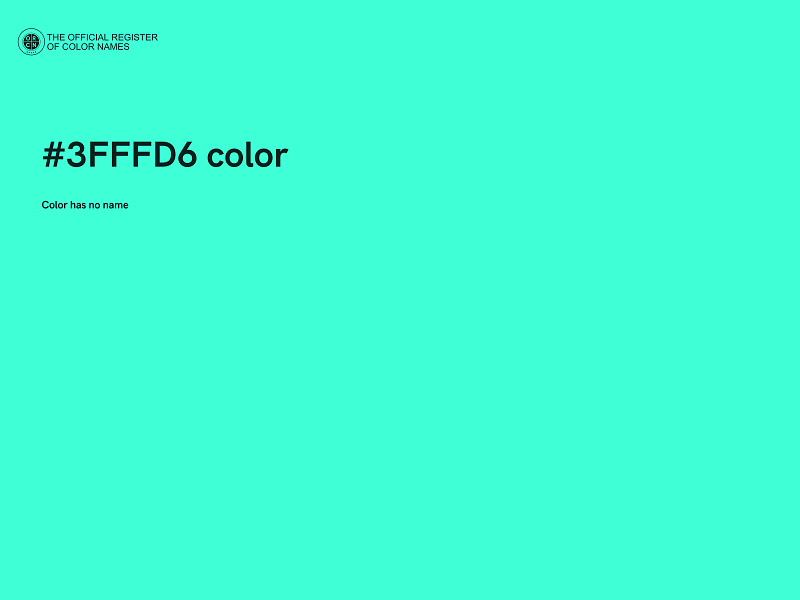 #3FFFD6 color image