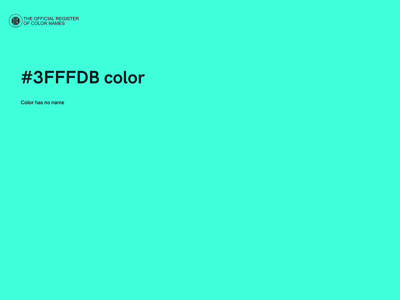 #3FFFDB color image