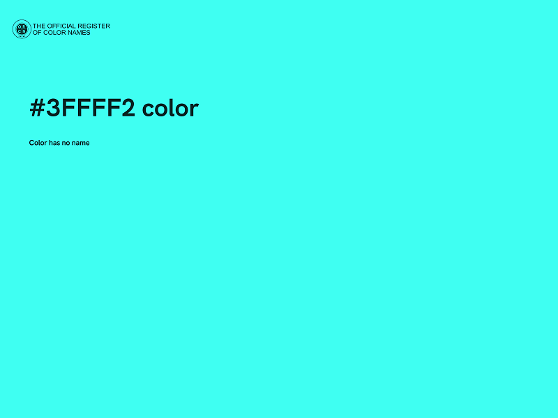 #3FFFF2 color image