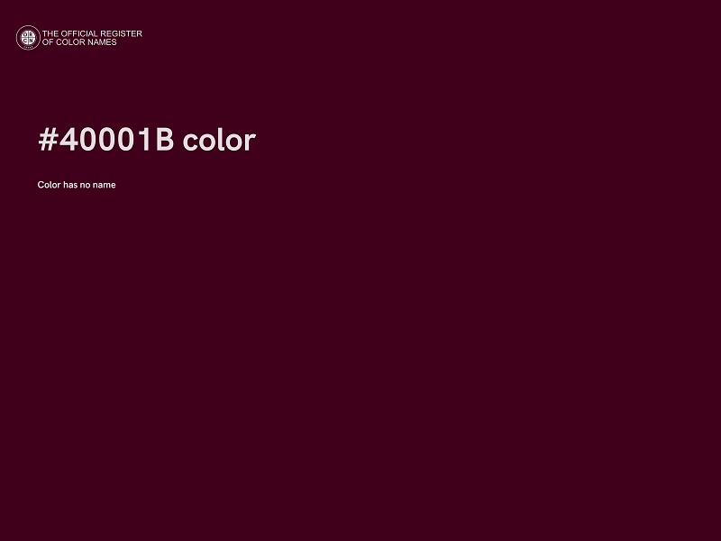 #40001B color image