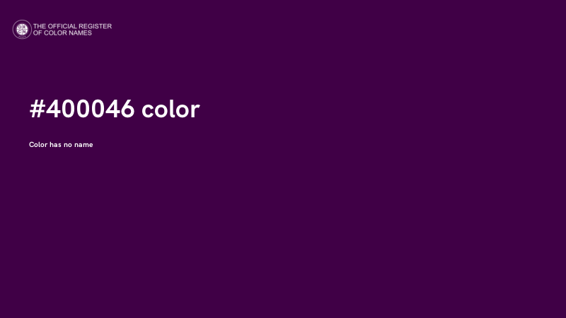 #400046 color image