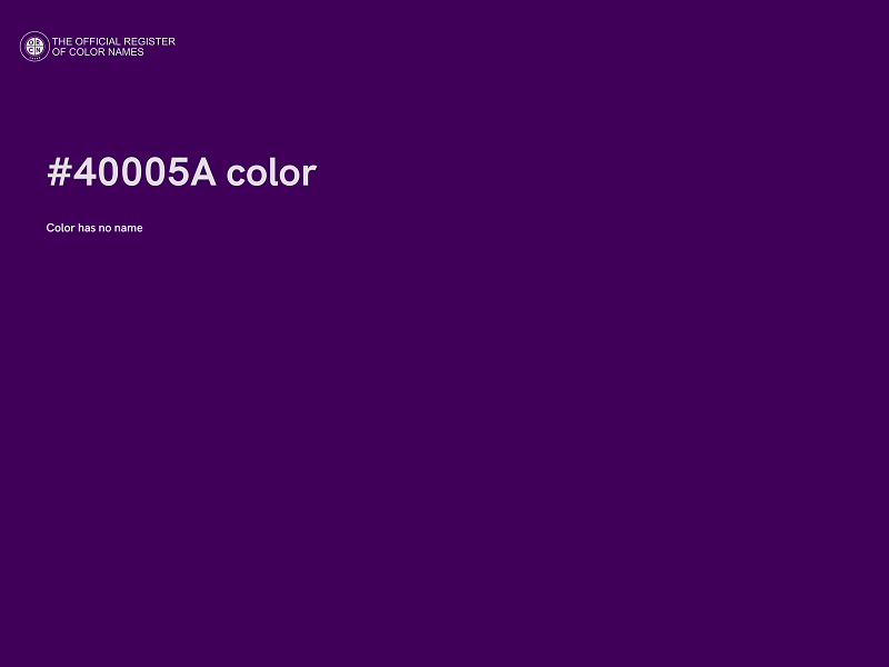 #40005A color image